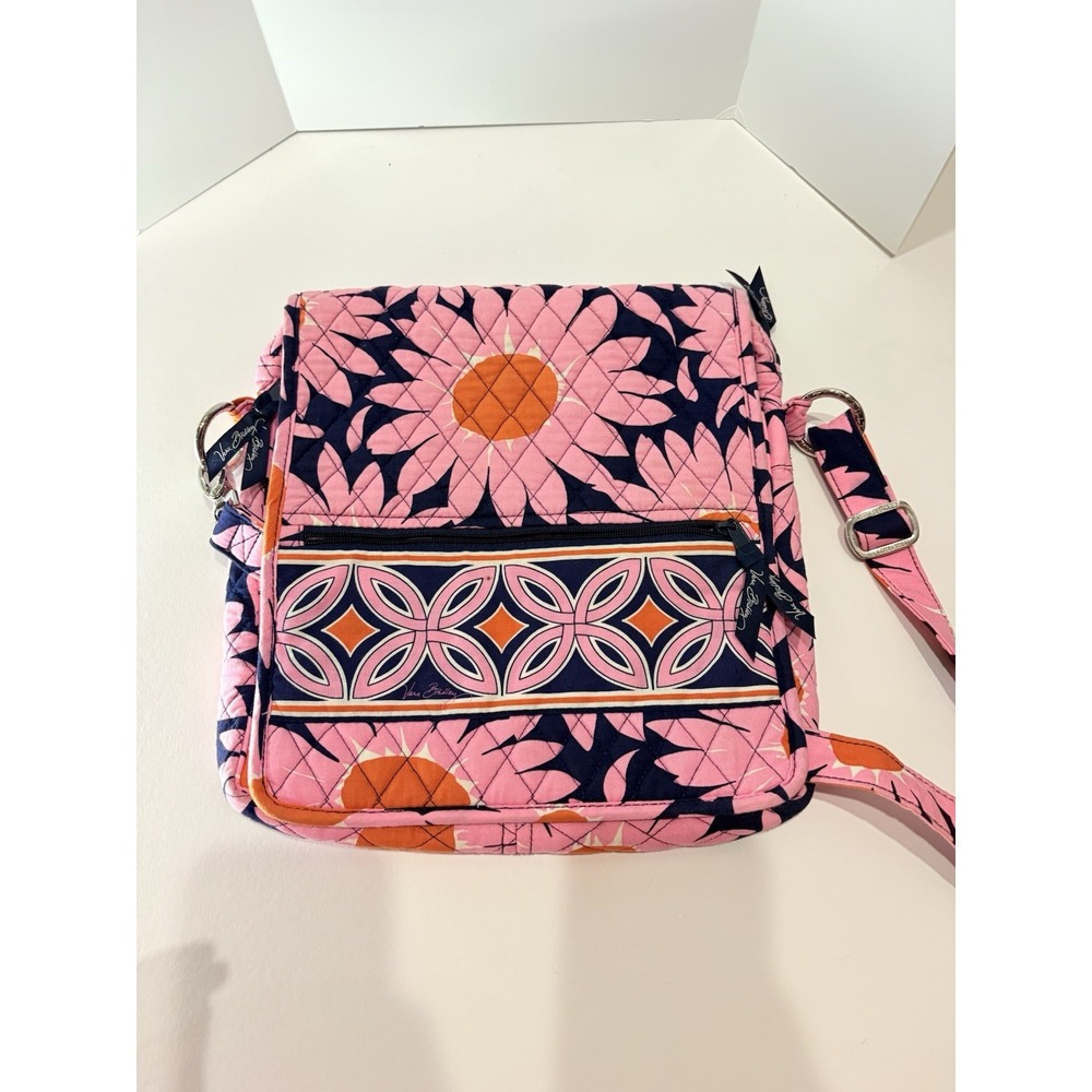 Vera Bradley Loves Me Flap Over Crossbody Shoulder‎ Bag Tote Purse